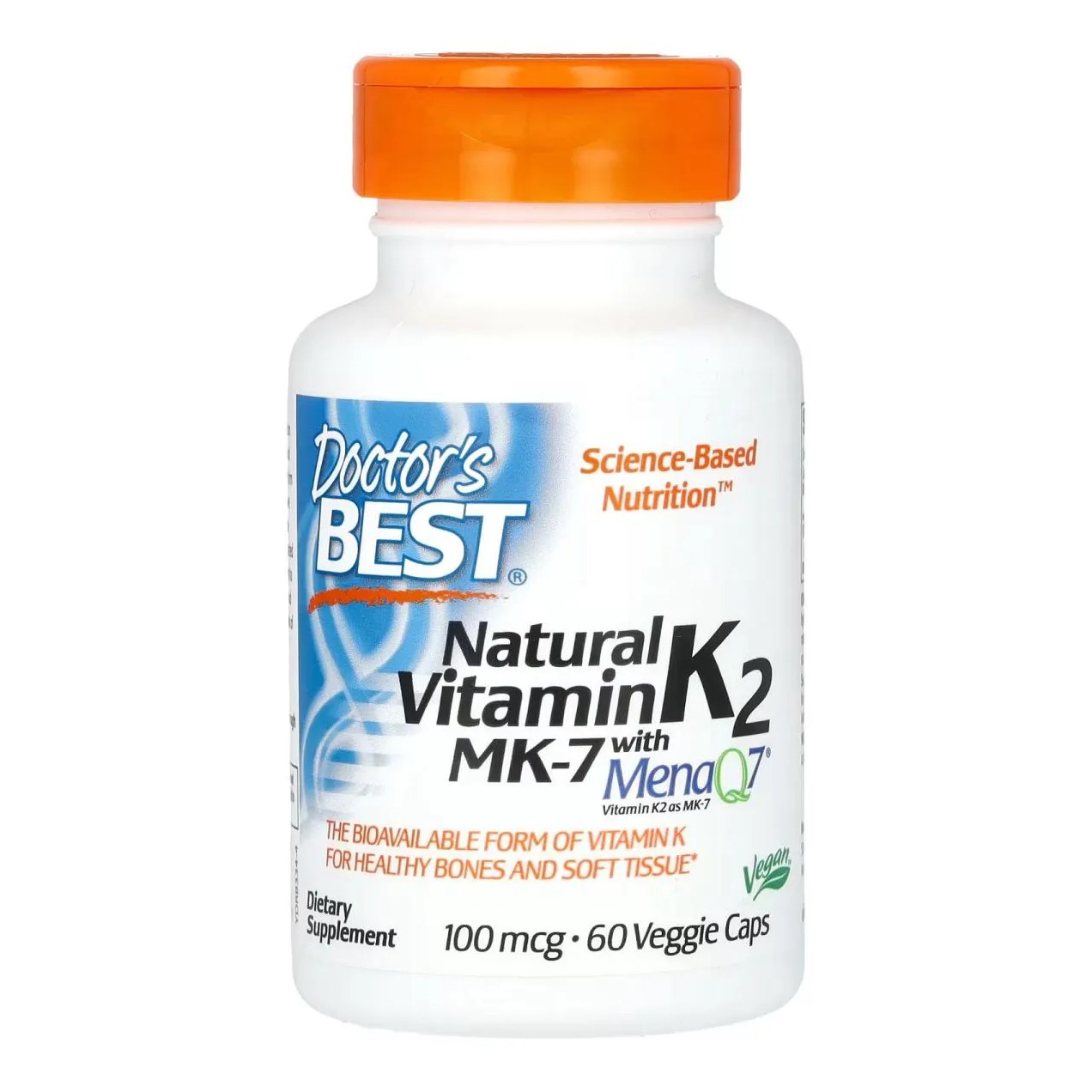 Vitamina K2 Mk-7 100mcg 60 cápsulas Vegetais - Doctor's Best