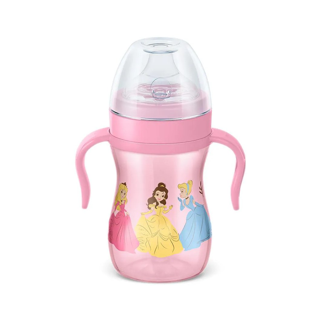 COPO DE TREINAMENTO INFANTIL C/ ALçA DISNEY 240ML ROSA LILLO