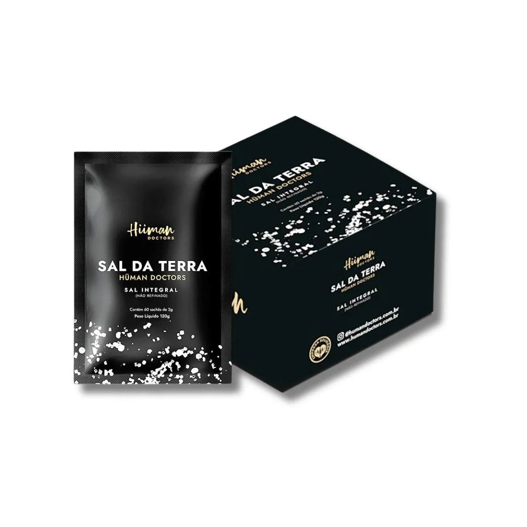 Sal da Terra Integral (não Refinado) 60 Sachês