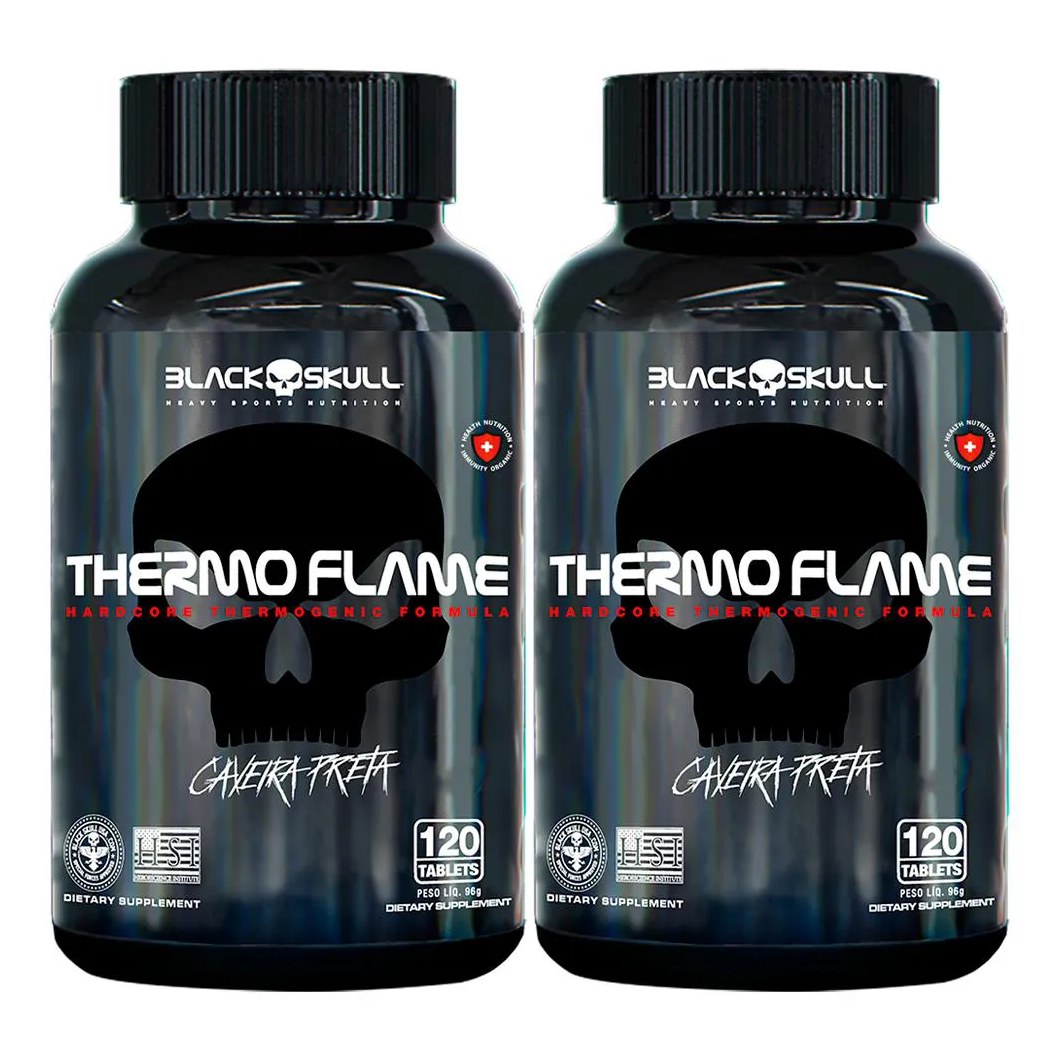 2x Thermo Flame 120 Tabletes - Black Skull