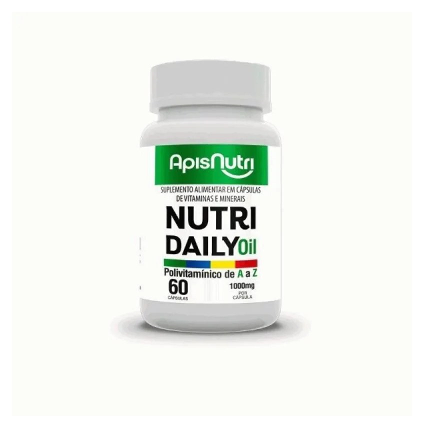 Polivitamínico Concentrado Nutri Daily - 1000mg (60 Cápsulas) - Apisnutri