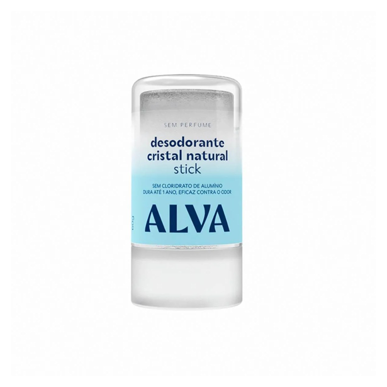 Desodorante Vegano Sem Alumínio Stick Cristal Alva Personal Care Cristal Natural 12h Sem Perfume 60g
