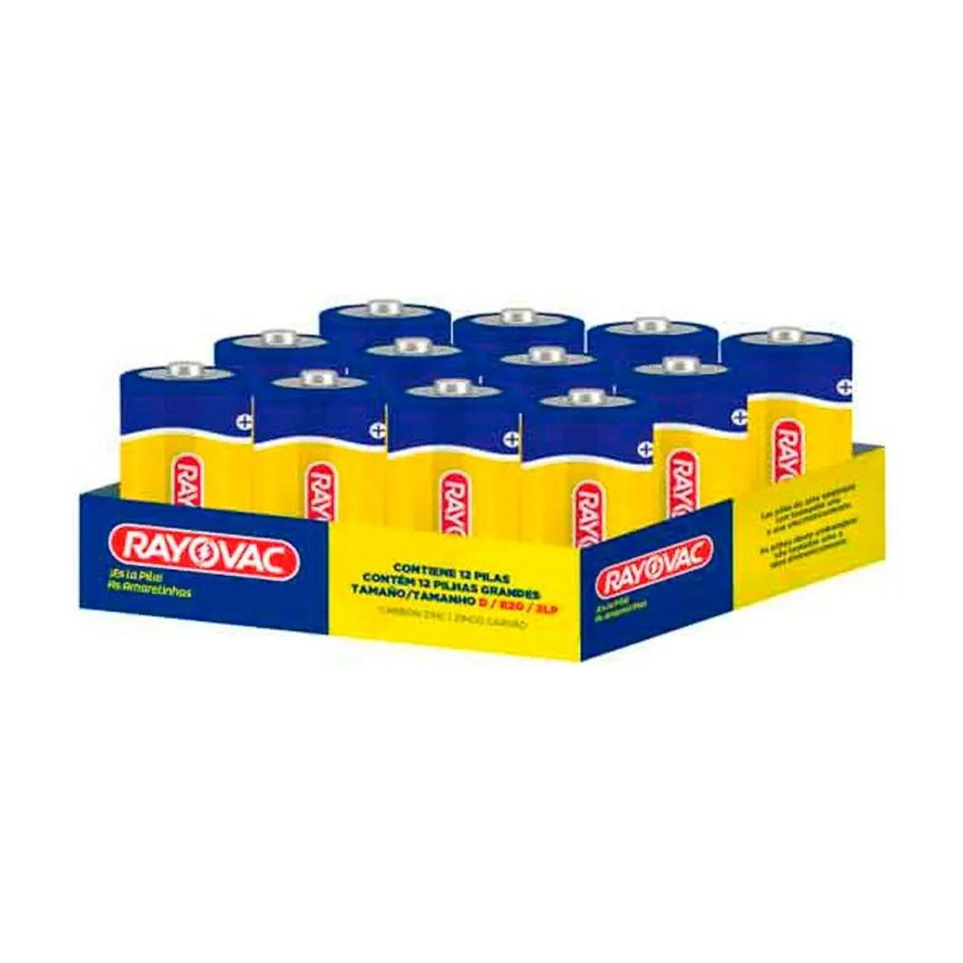 Pilha Rayovac Amarelinha 10210 Grande - Embalagem C/ 12 Unidade