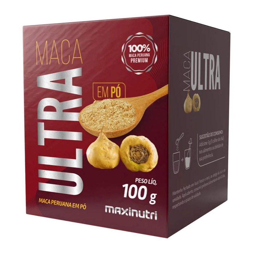 MACA ULTRA EM Pó 100G OGIRINAL 100% MACA PREMIUM MAXINUTRI