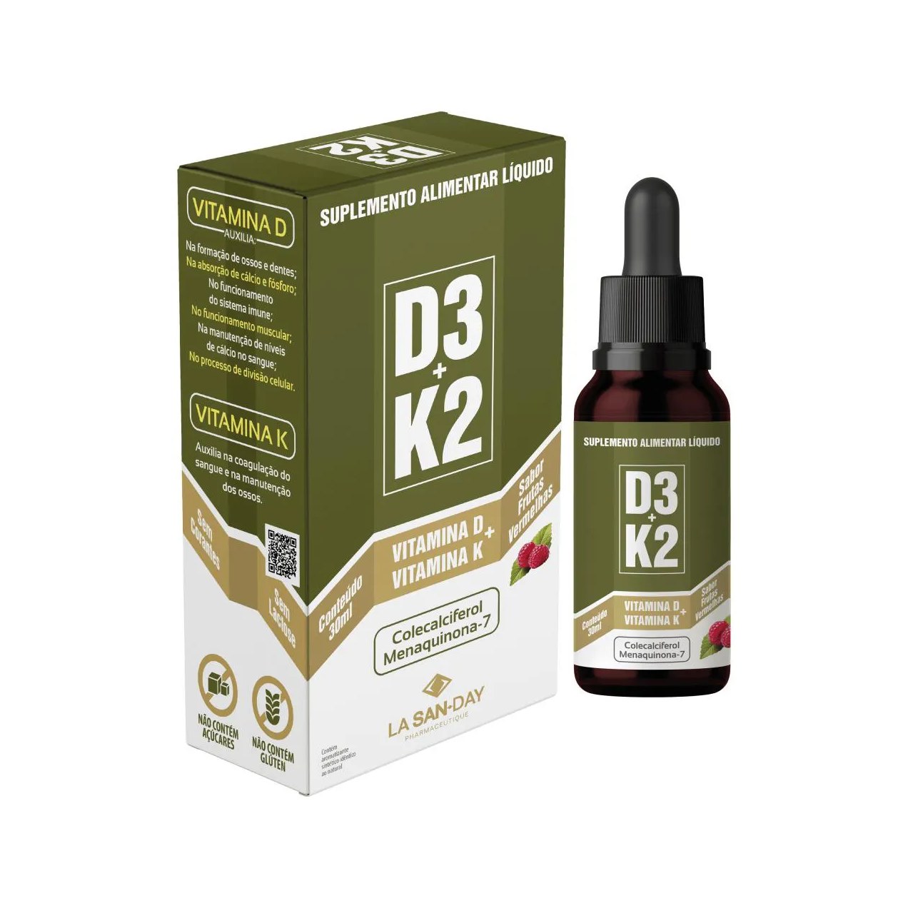 Vitamina D3 + K2 - 30ml - La San Day