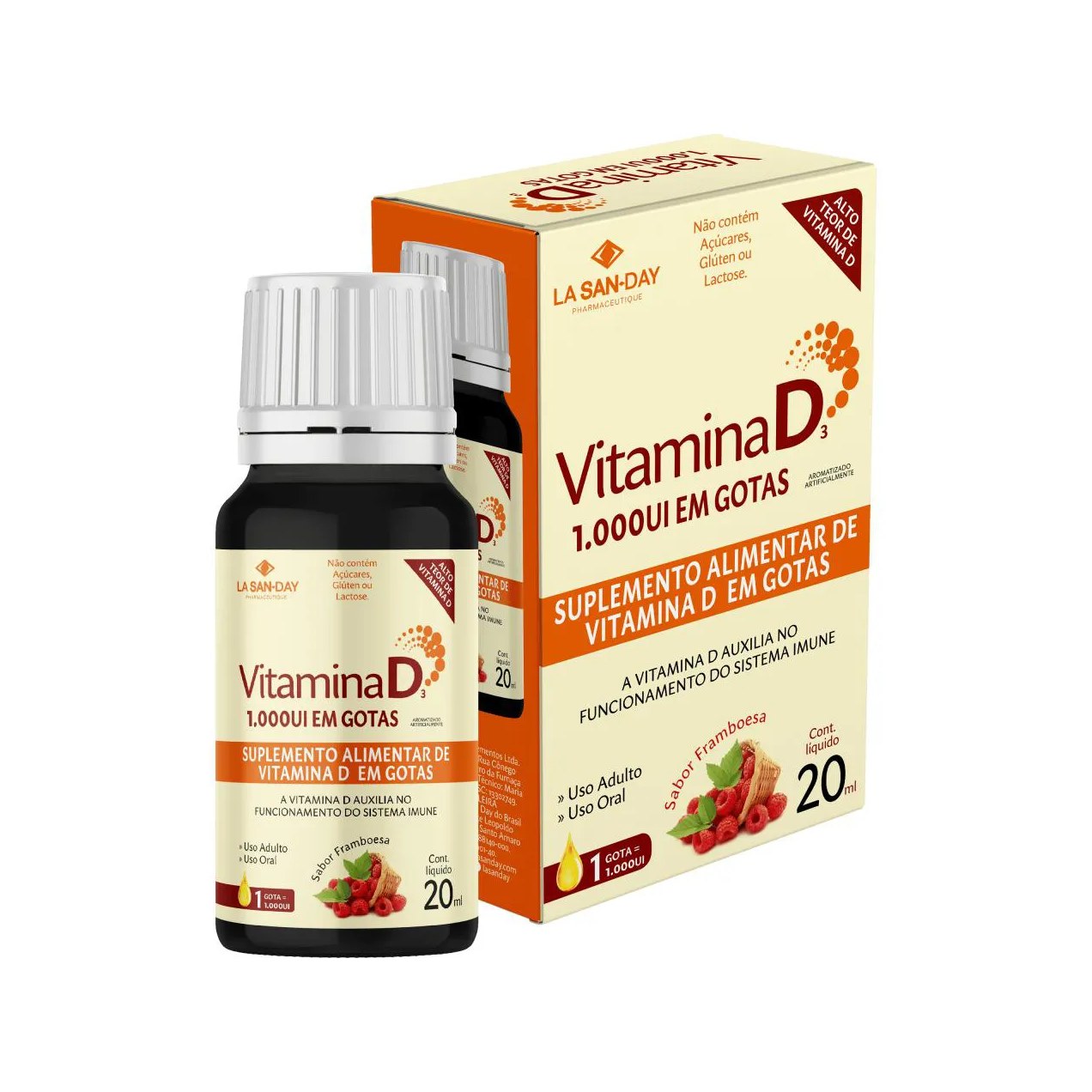 Vitamina D3 1.000ui - 20ml - La San Day