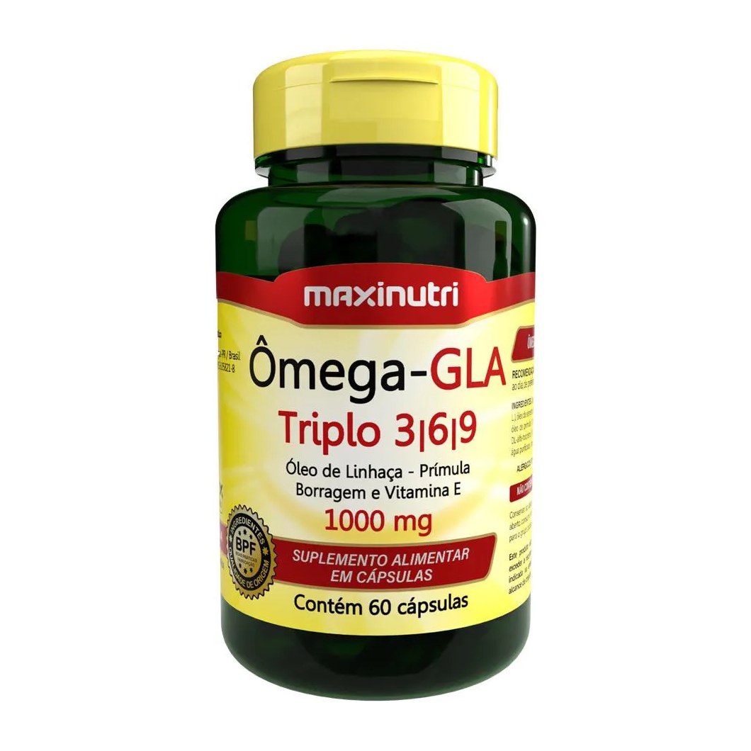 ÔMEGA GLA TRIPLO 3-6-9 60 CAPSULAS LOJA MAXINUTRI
