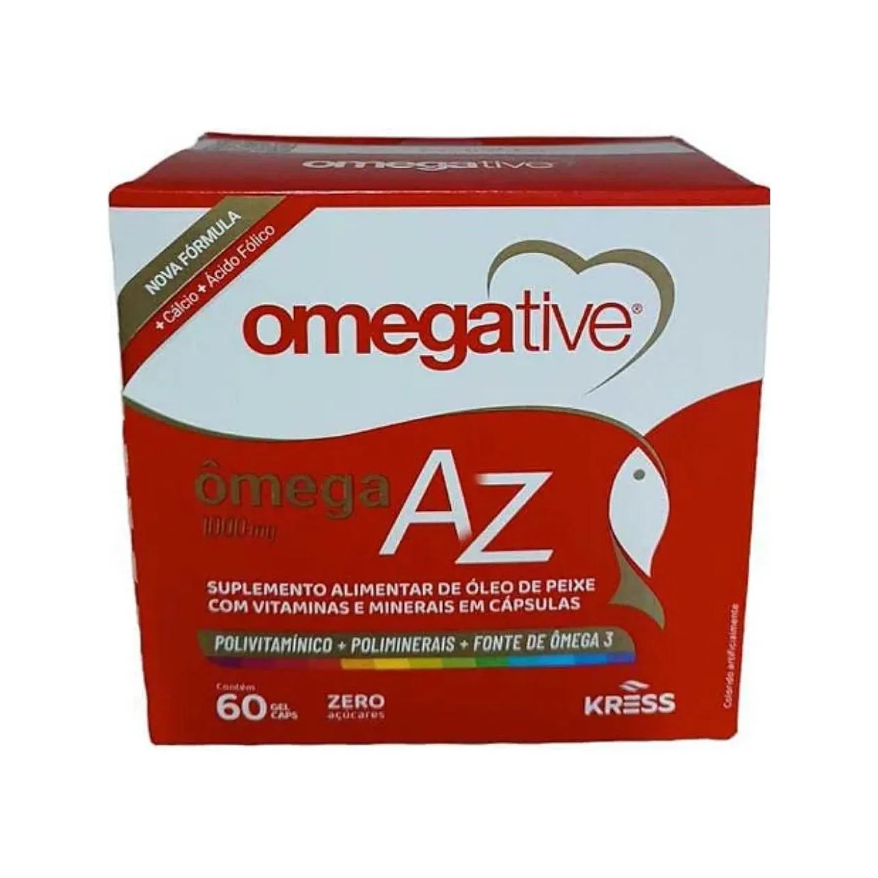 Suplemento Alimentar Omegative Az Kress - Ômega 1000Mg - 60Cps