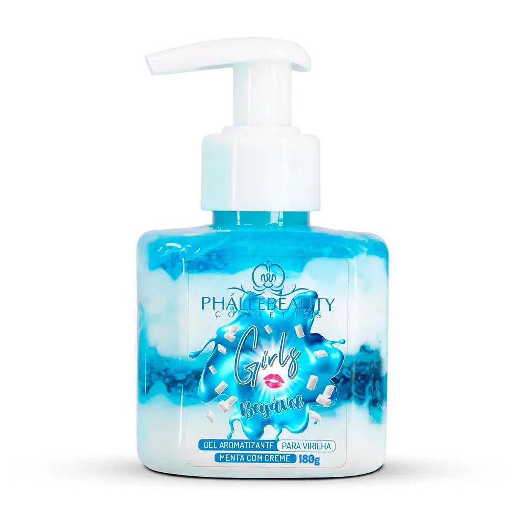 Phallebeauty Girl Menta C/ Creme para Virilha Beijável - Gel Aromatizante 180g