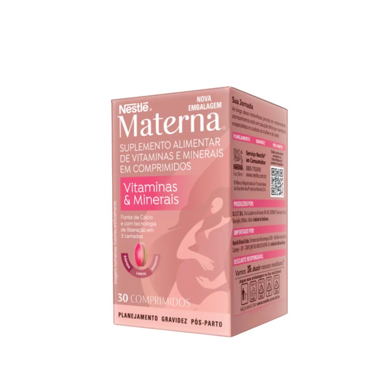Suplemento Vitamina e Minerais Materna 30 Cpr – Nestlé