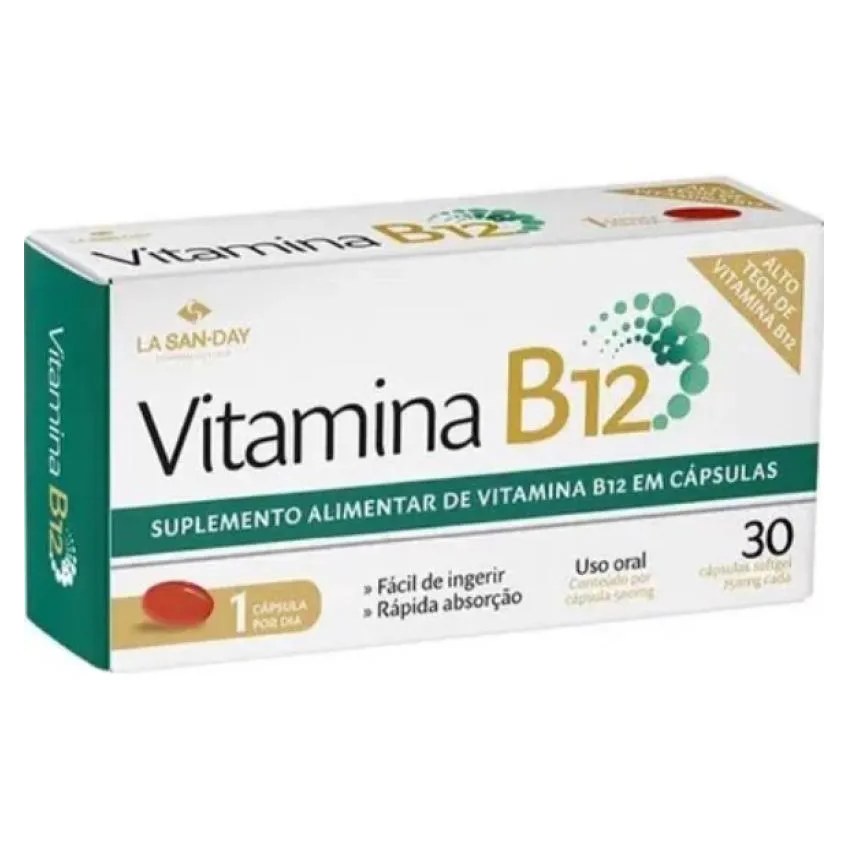 Suplemento Alimentar Vitamina B12 30 Cps - La San-day