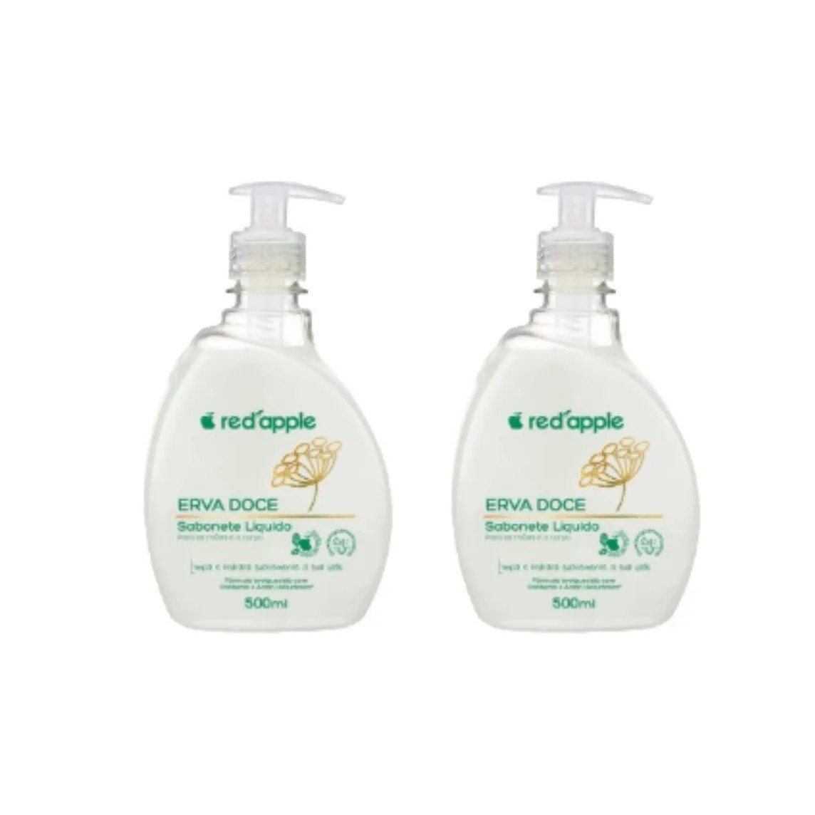 Kit 2x Sabonete Líquido Erva Doce 500ml - Red Apple