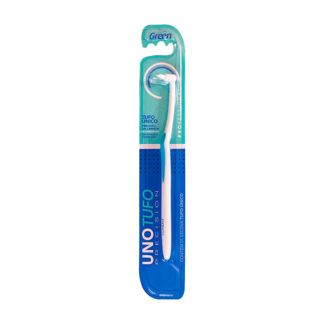 Escova Dental Uno Tufo Azul - Green
