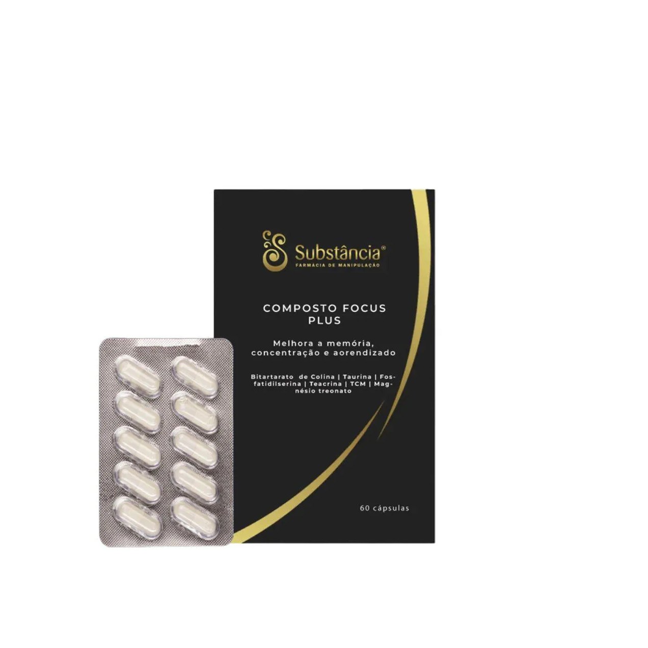 Composto Focus Plus 60 Cápsulas Substância