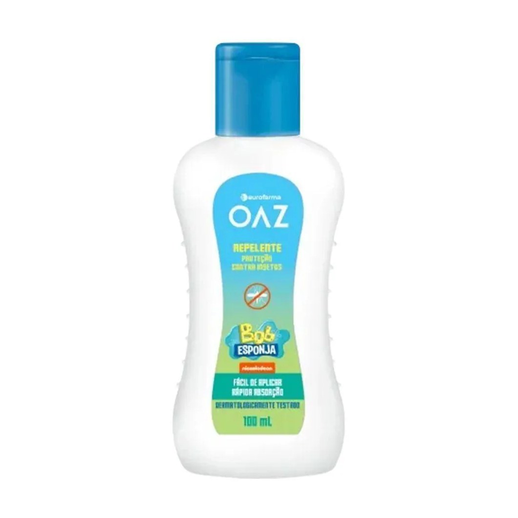Repelente Infantil Oaz Bob Esponja 4h Proteção Eurofarma 100ml