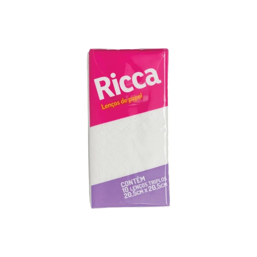 Lenço de Papel Ricca 10un