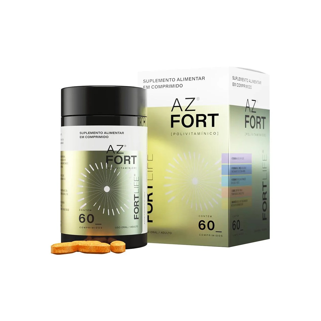 Az Fort Polivitamínico 60 comprimidos Fortlife