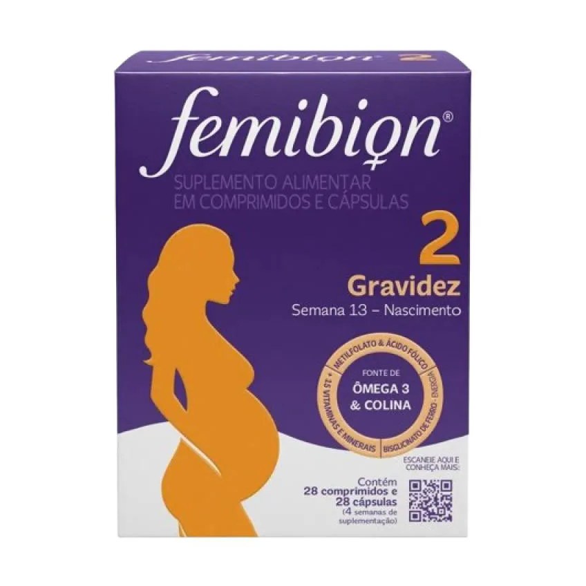 Suplemento Vitamina Femibion 2 28 Cpr e 28 Cps - P&g