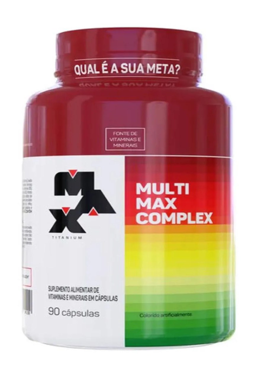Multimax Complex Polivitaminico com 90 cápsulas Max Titanium