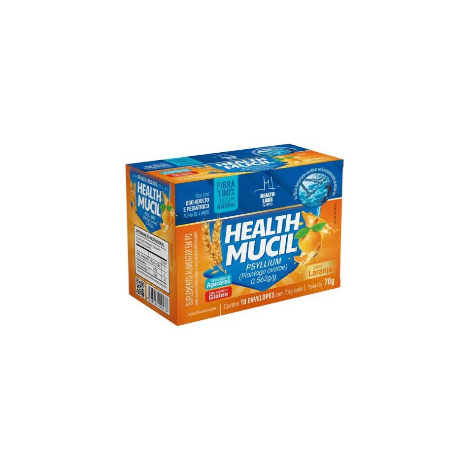 Health Mucil Sache 10 Sachês Laranja - Health Labs