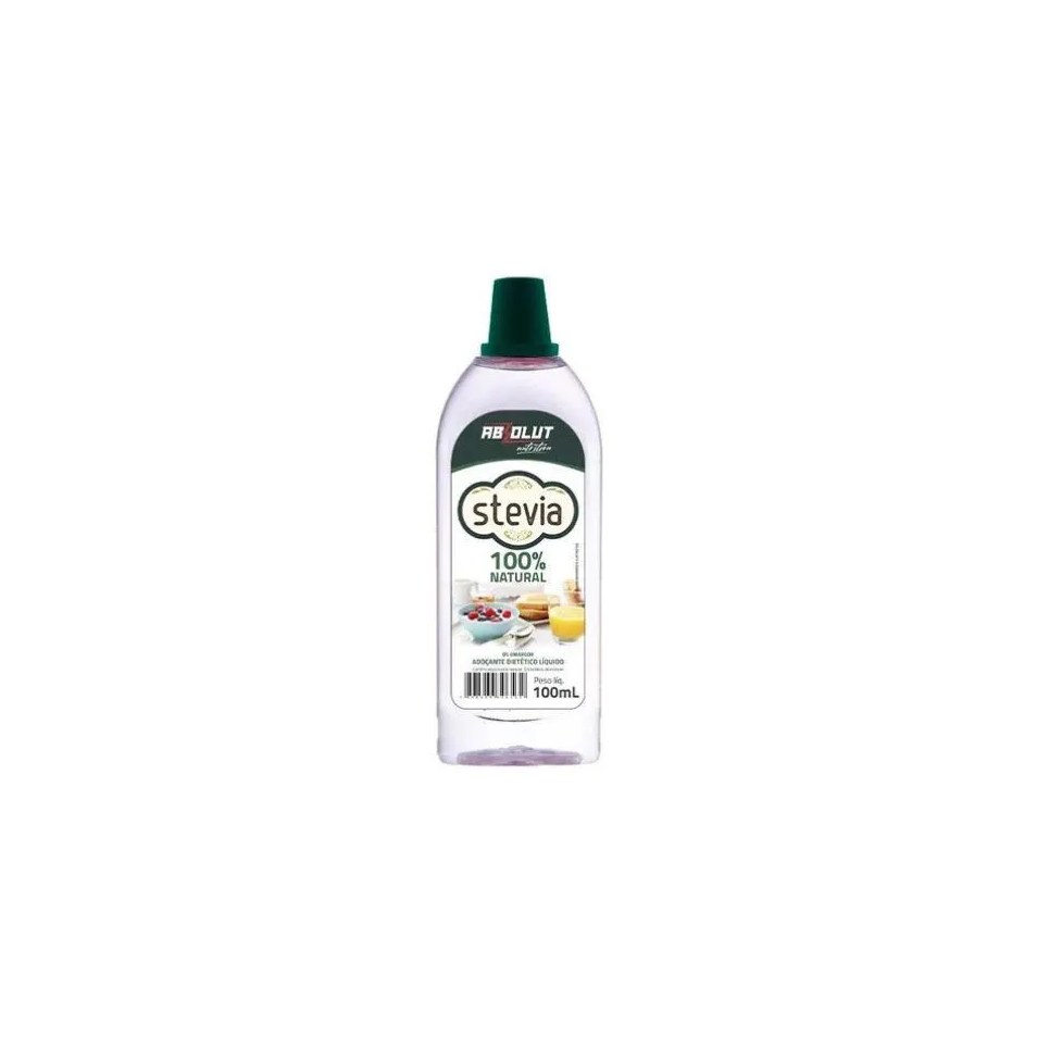 Adoçante Stevia 100ml 100% Natural Zero Amargor Vegano