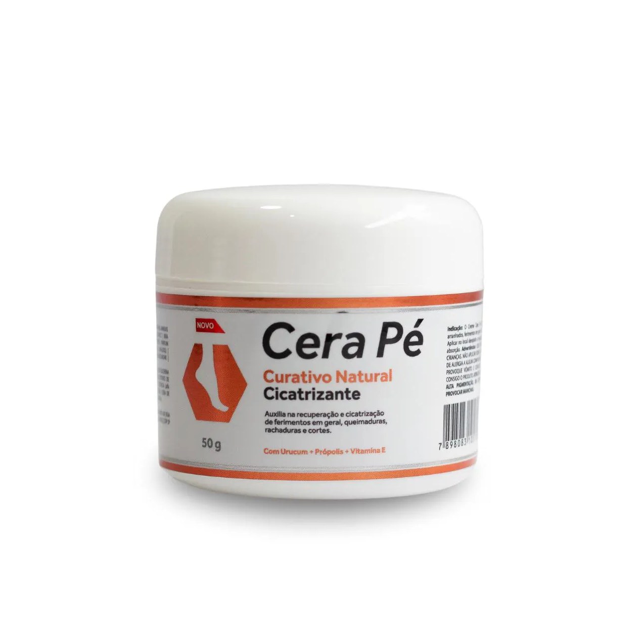 Cera Pé Creme Curativo Natural Cicatrizante Urucum 50g