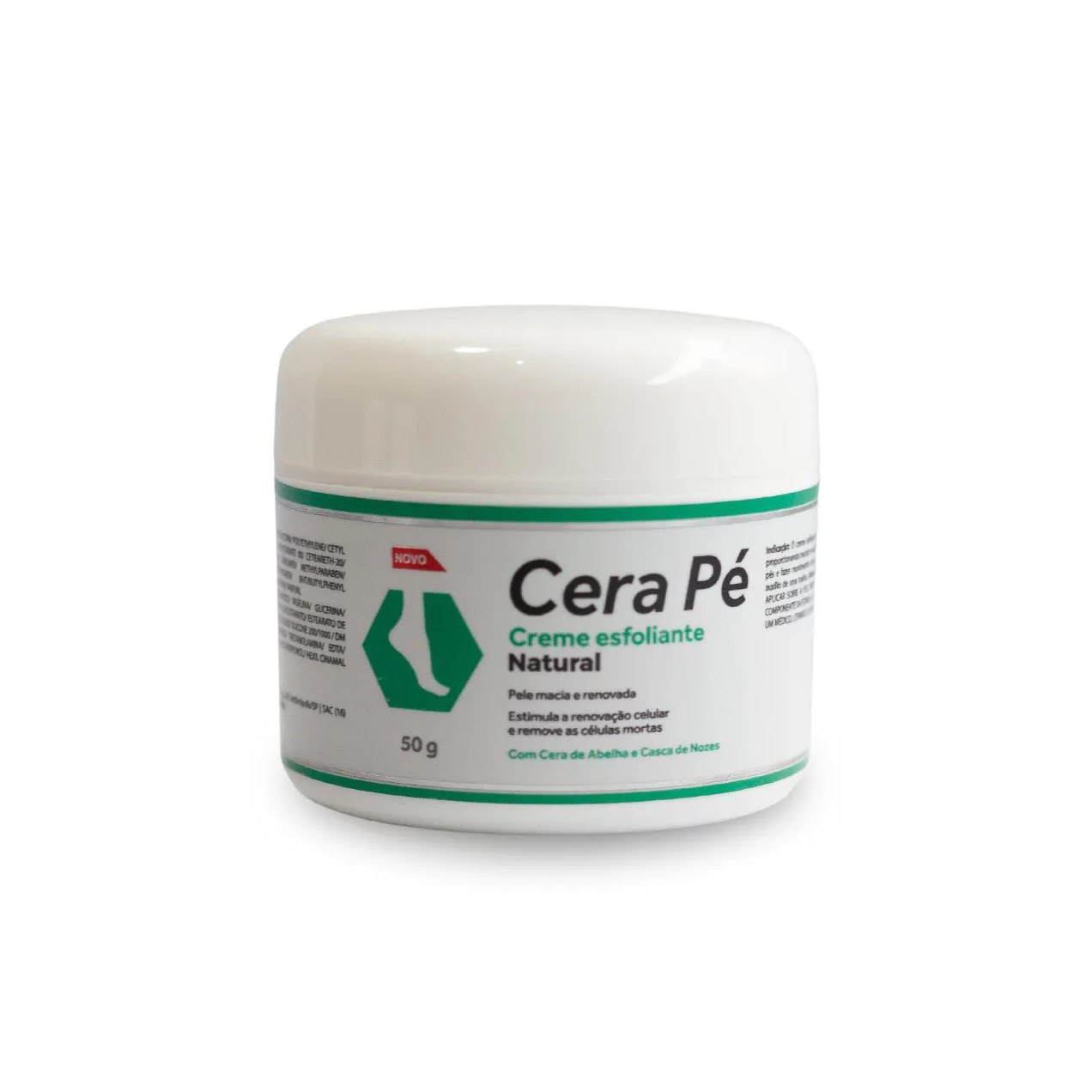 Cera Pé Esfoliante para Os Pés Pote 50g