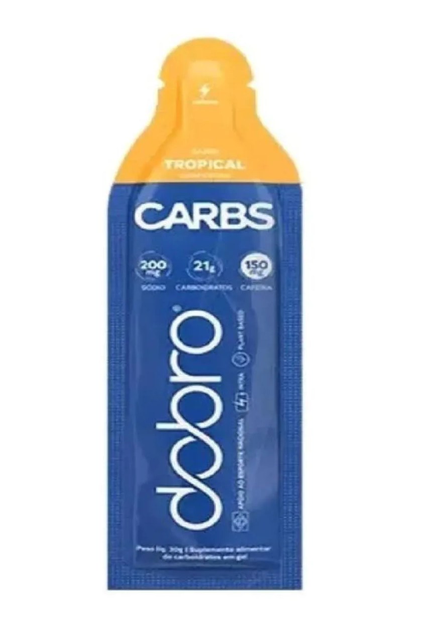 Carbs Gel Dobro Tropical com Cafeina 30g