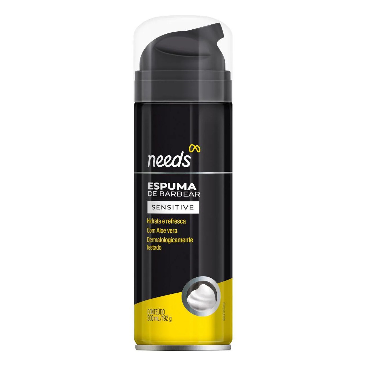 Espuma De Barbear Needs Sensível 200g
