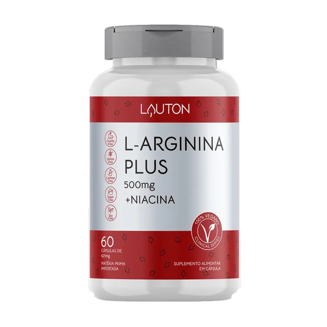 L-arginina Plus + Niacina Vegano 60 cápsulas - Lauton