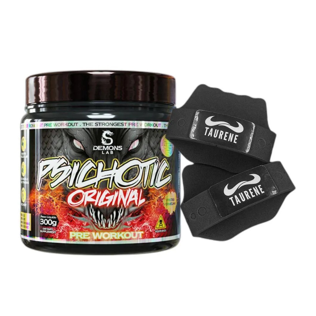 Pre Treino Psichotic Frutas Vermelhas 300g Luva Demons Lab