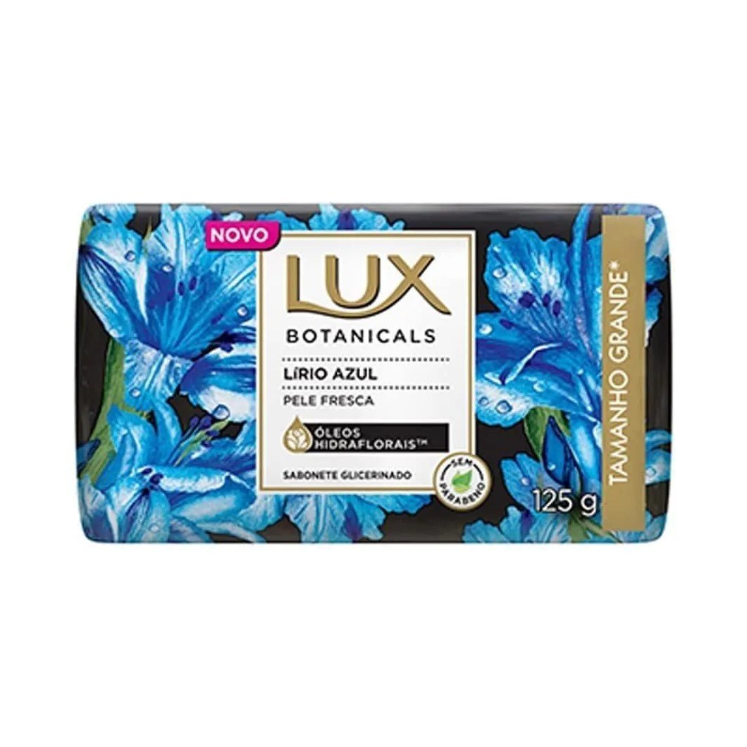 Sabonete Lux Botanicals Lirio Azul 125g Embalagem com 12 unidades