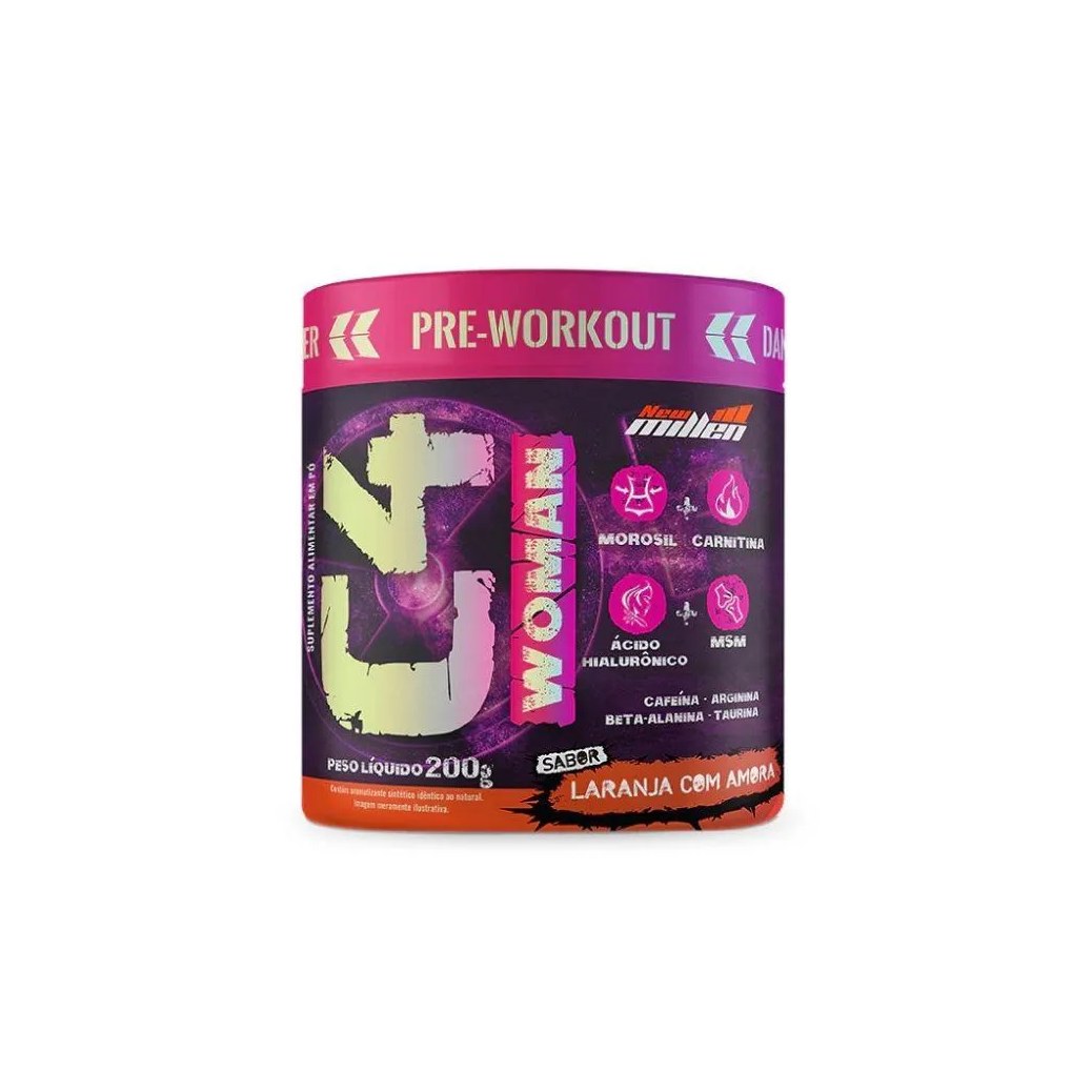 C4 Woman (200g) - Sabor: Laranja com Amora