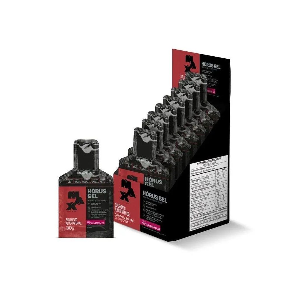 Hórus Gel Display (10 Sachês 30g) - Sabor: Frutas Vermelhas