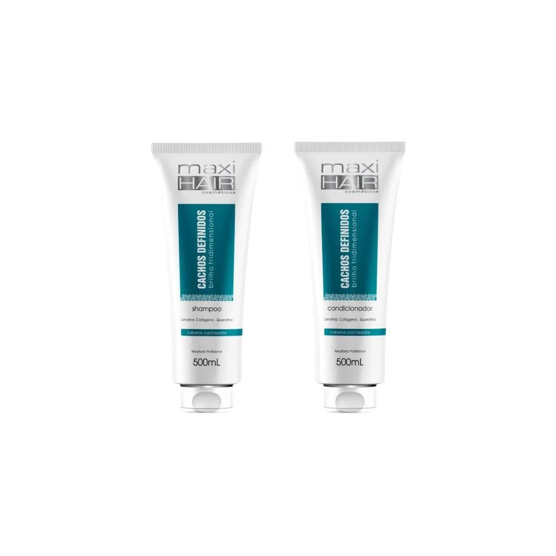 Kit Cachos Definidos Maxihair Shampoo+cond 500ml