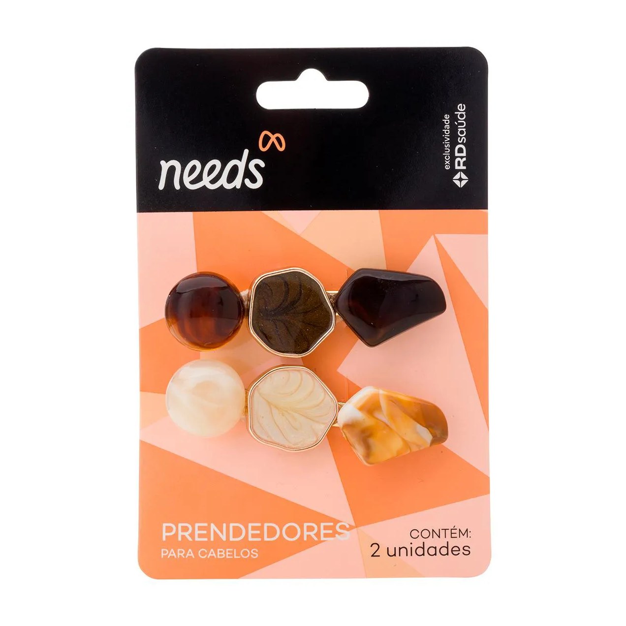 Prendedores de Cabelo Needs Pedras 2 unidades