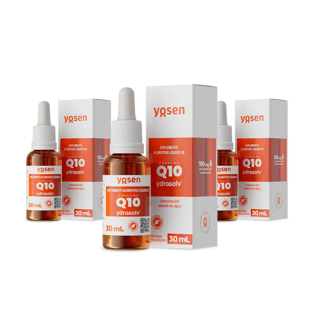 Kit 3x Coenzima Q10 30ml Ydrosolv - Yosen