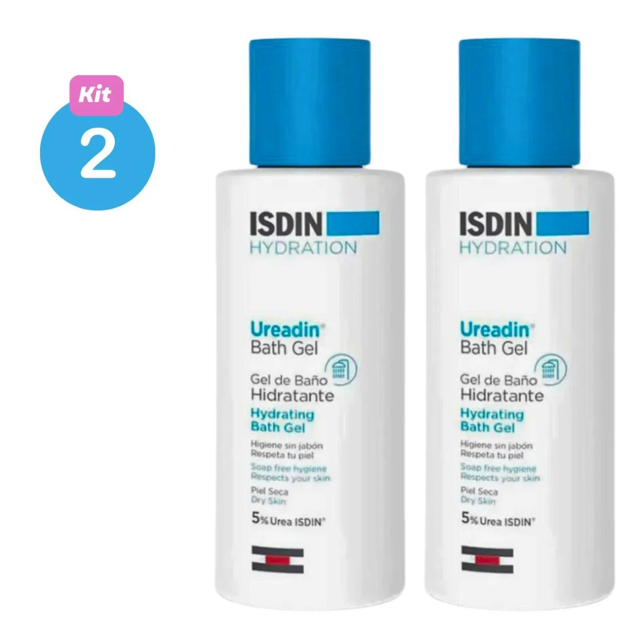 Gel de Banho Isdin Hidratante Ureadin Bath Gel 100ml Kit 2