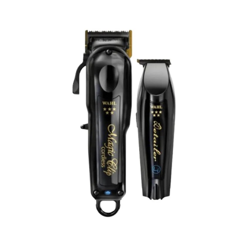 Wahl Kit Barber Combo 1 Magic Clip Cordless e 1 Detailer Cordless Bivolt Linha Profissional