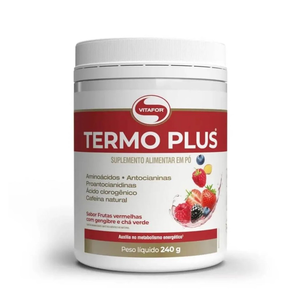 Termo Plus (240g) - Sabor: Frutas Vermelhas, Gengibre E Chá Verde