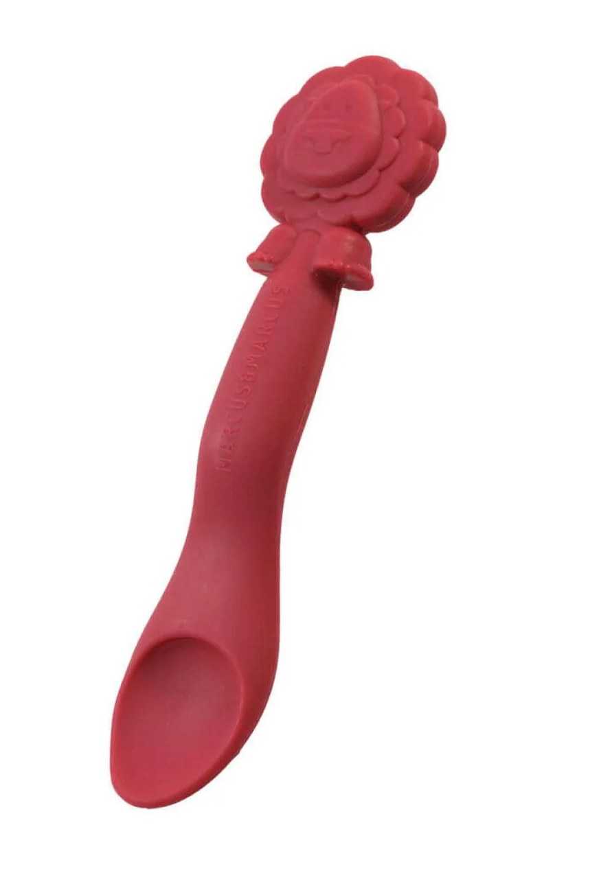 Colher em Silicone Leão Vermelho - Marcus&marcus
