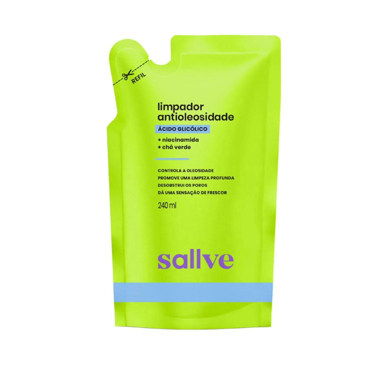 Refil Limpador Facial Antioleosidade Sallve 240ml