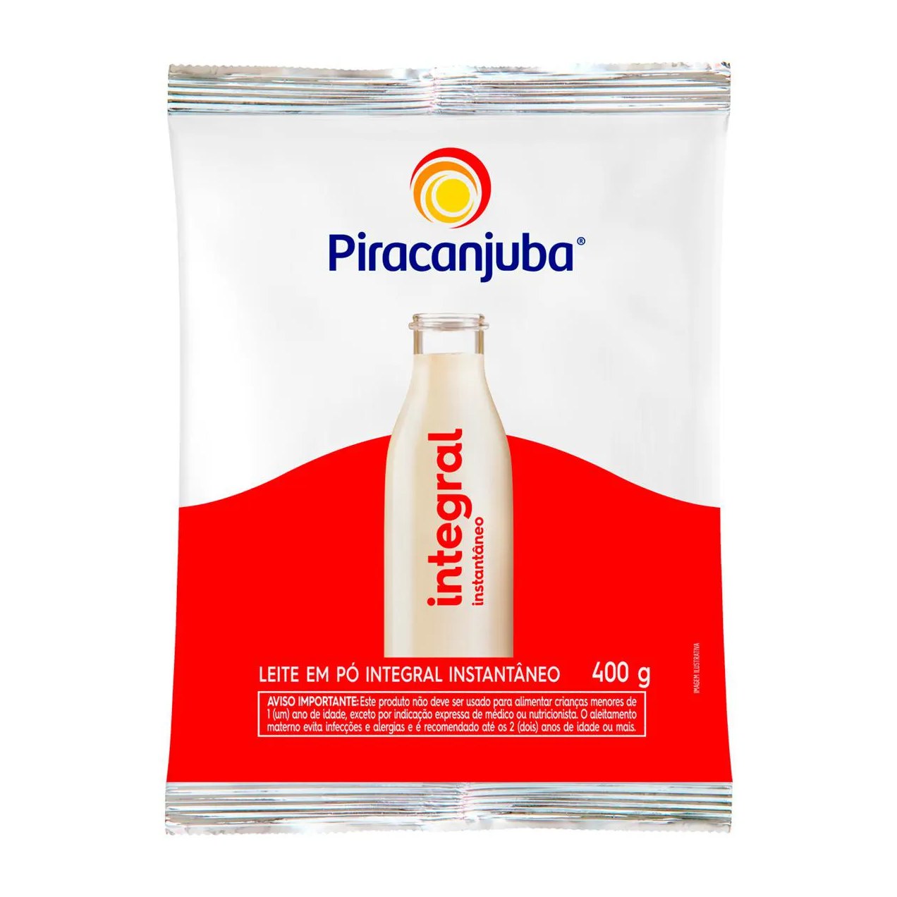 Leite em Pó Integral Instantâneo Piracanjuba 400g