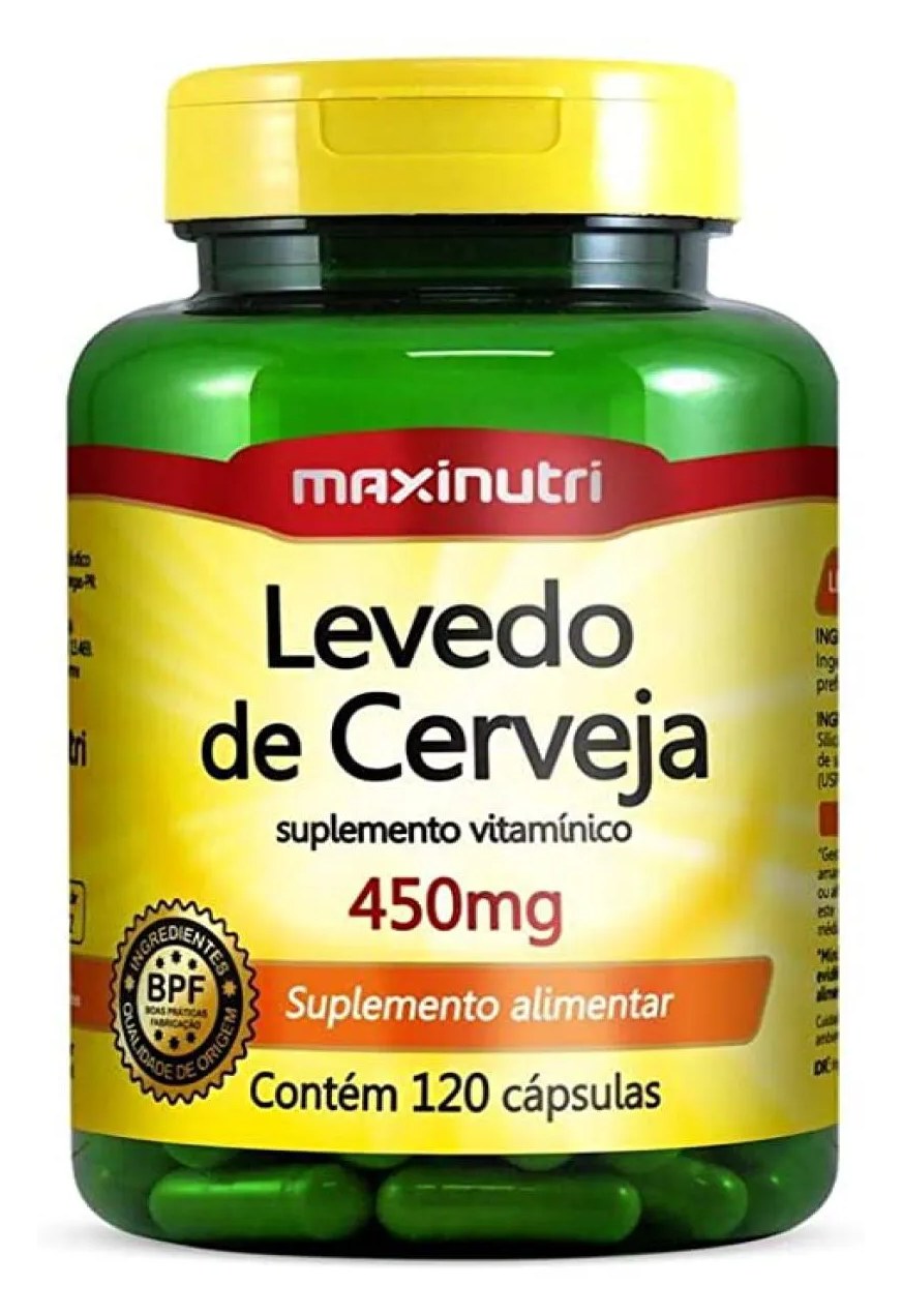 Polivitamínico Levedo de Cerveja 450mg 120 cápsulas