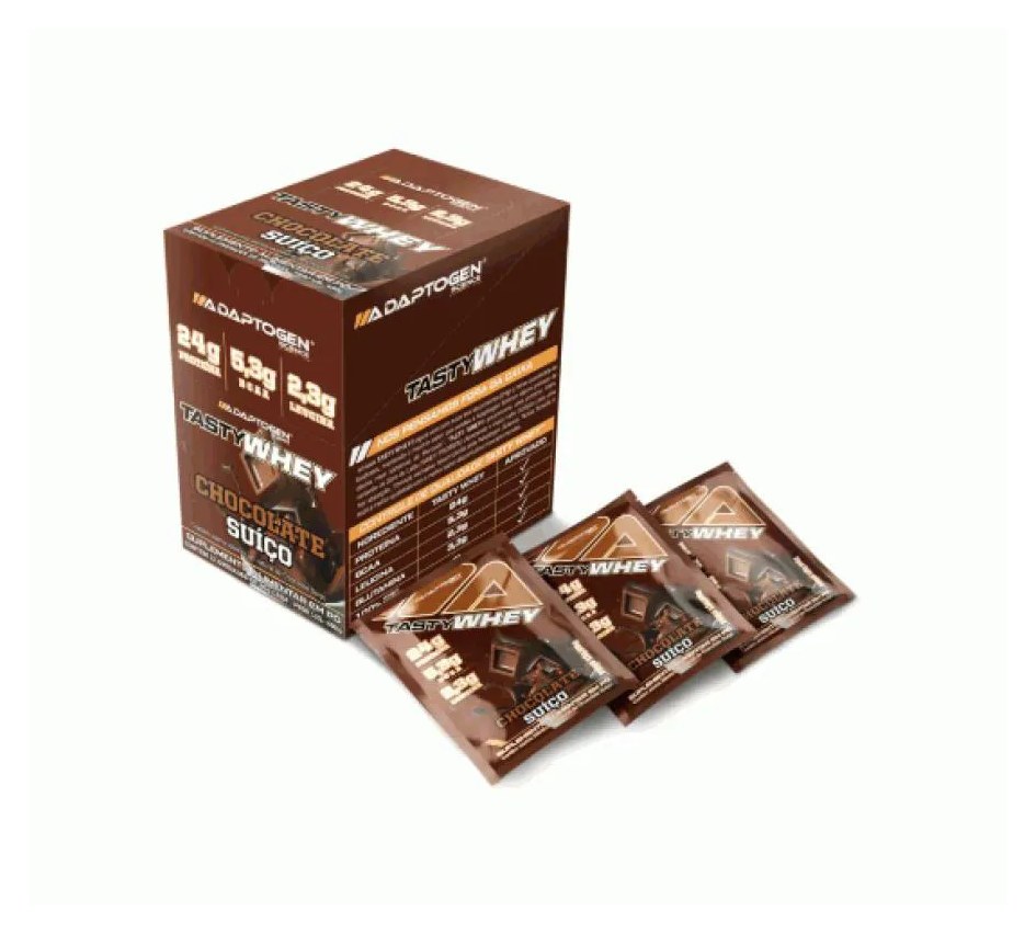Tasty Whey Display Sachê - Chocolate Suíço (12 Unid. 36g)