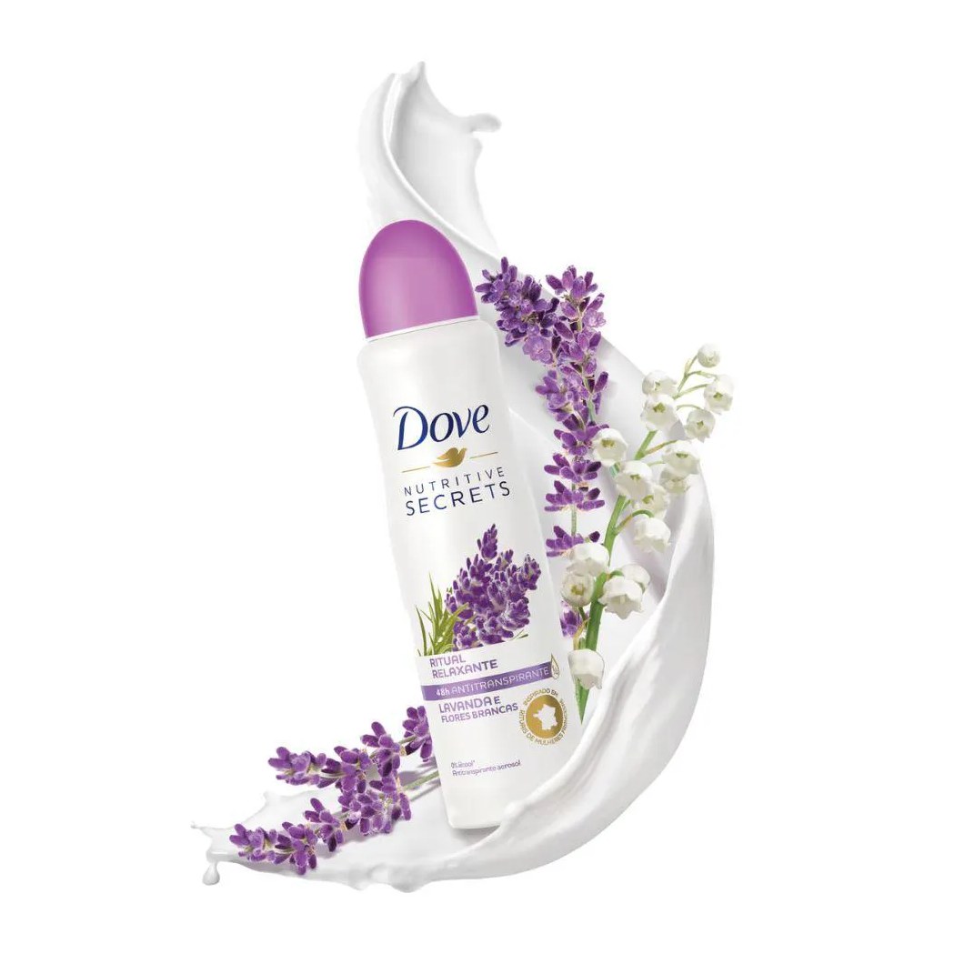Dove Desodorante Aerosol Lavanda E Flores Brancas 89g