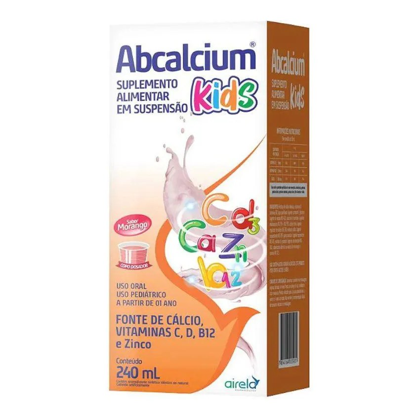 Airela Abcalcium Kids Suplemento Alimentar em Suspensão Oral 240ml