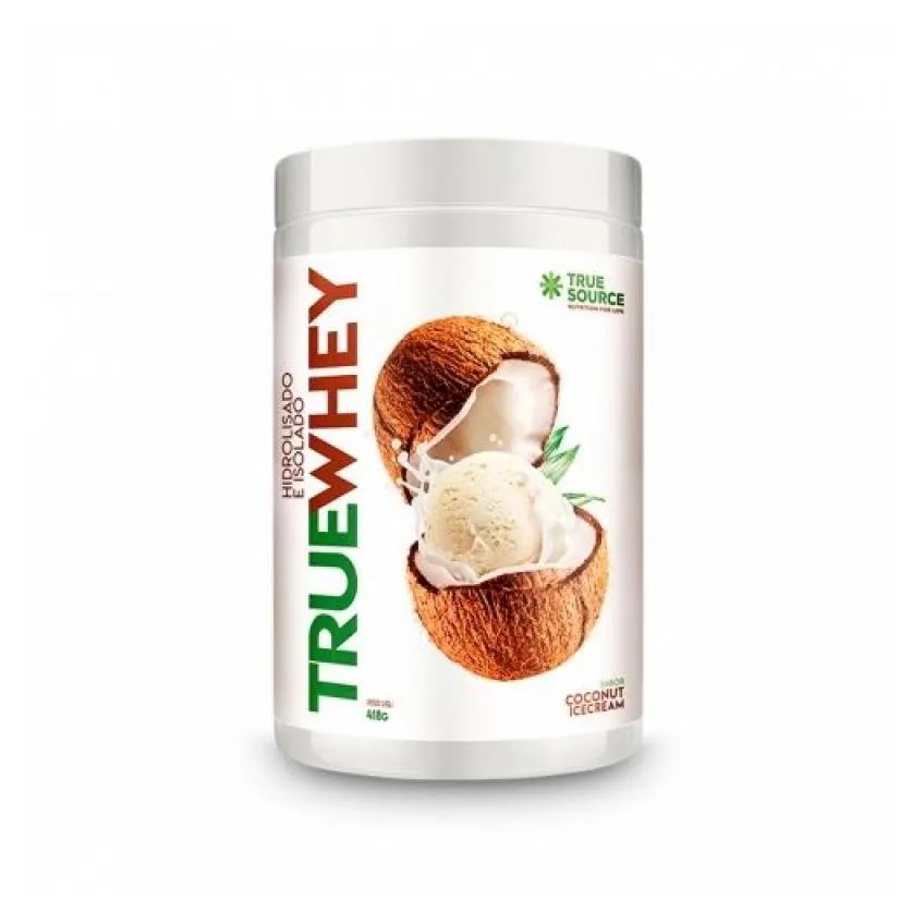 TRUE WHEY (418G) - HIDROLISADO E ISOLADO - SABOR: COCONUT ICECREAM