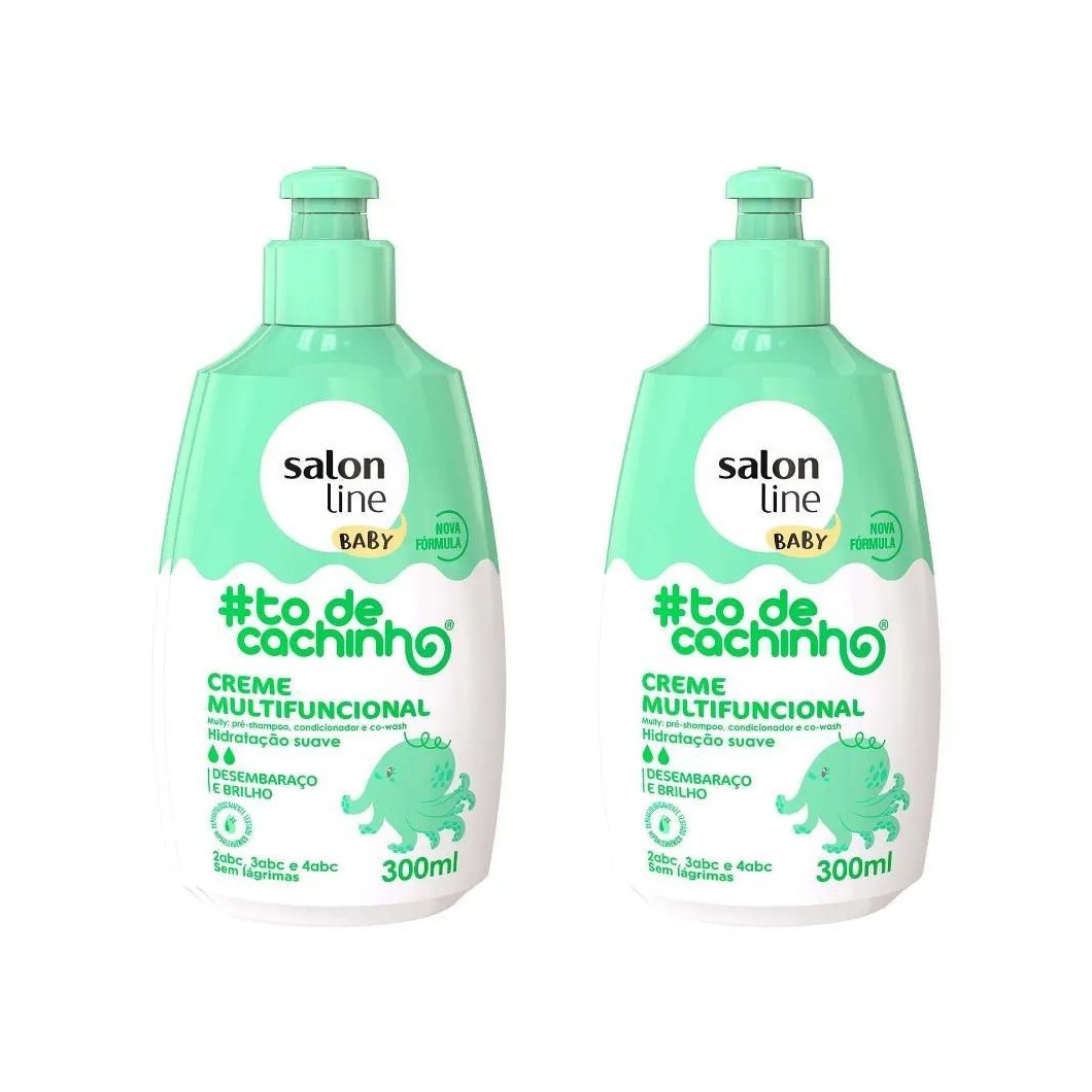 Salon Line Kit com 2 Cremes Multifuncionais #todecachinho Baby 300ml