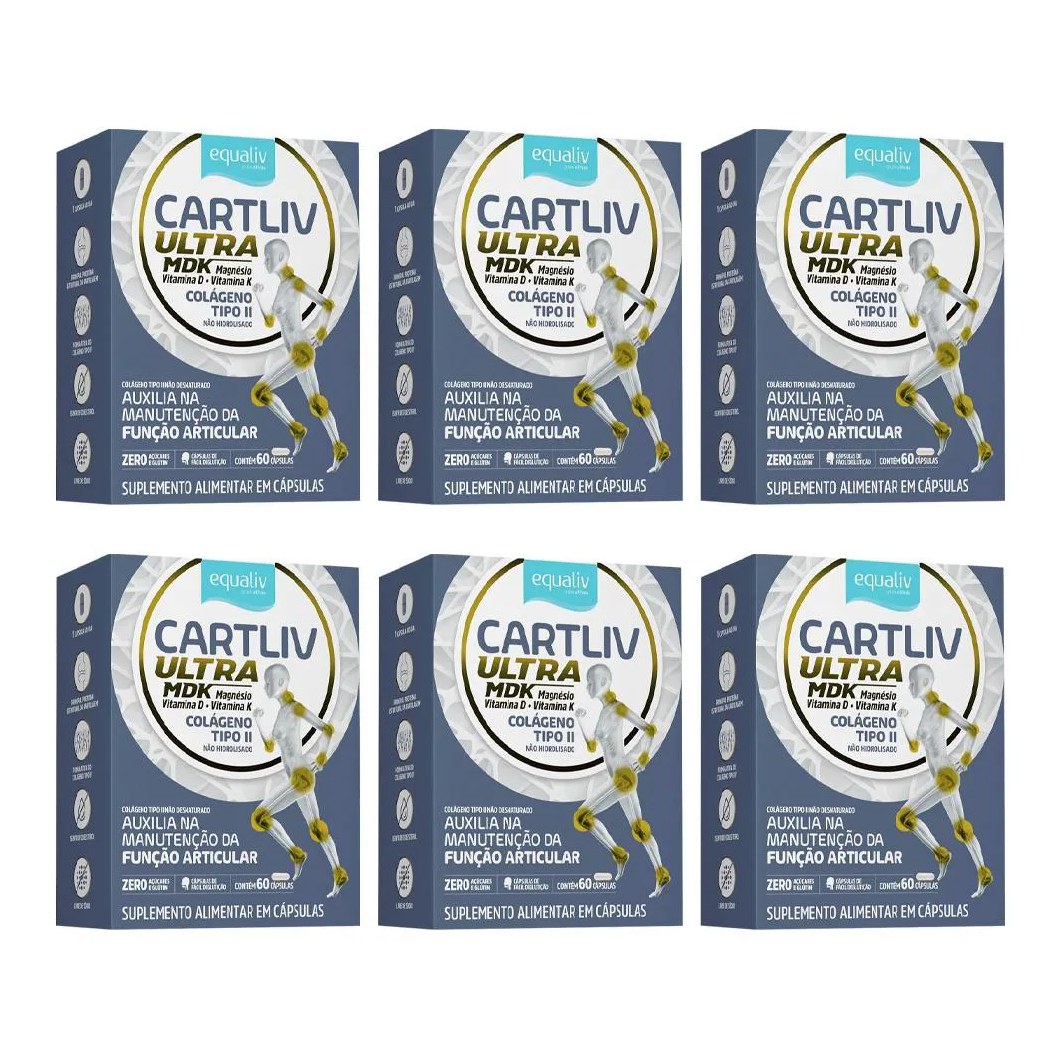 KIT 6 CARTLIV EQUALIV ULTRA 60 CAPS - EQUALIV
